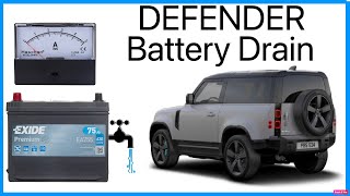 Battery Drain Analysis on Land Rover Defender 90 - Low Battery Warning Problem