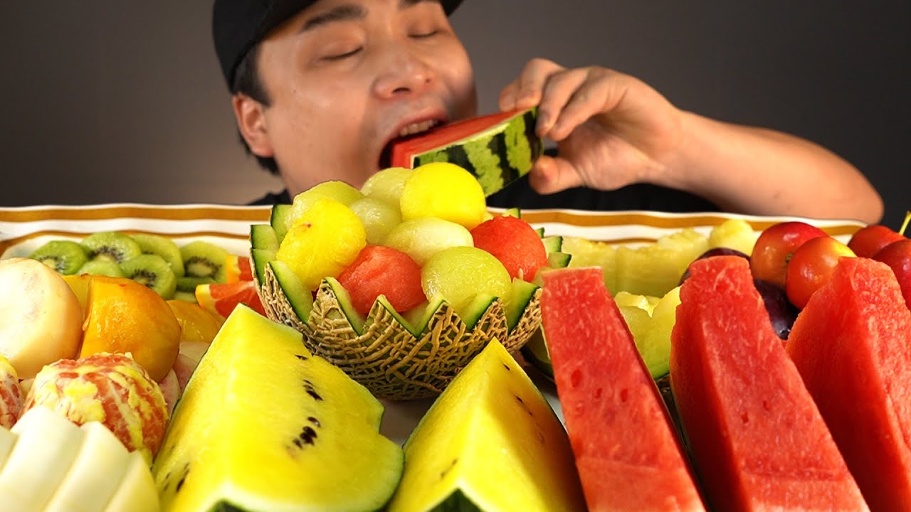 다양하게 즐기는 10가지 과일 먹방~!! 리얼사운드 ASMR social eating Mukbang(Eating Show)