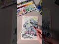 Schneeglöckchen mit Aquarellfarben malen ❄️