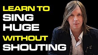 Voice Lesson: SING BIG DONT SHOUT  - Free Tip - Singing Lessons NYC - How to