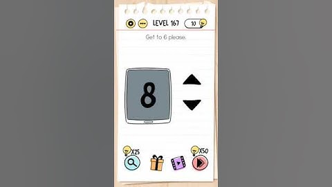 Brain test level 167 Get to 6 please.