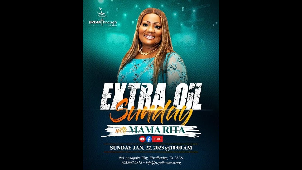 Mama Ritah Extra Oil Sunday || With Mama Rita Korankye-Ankrah || 01.22.2023 - YouTube