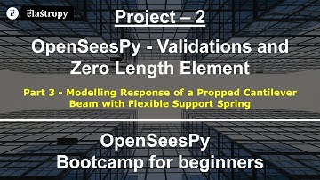 Part 3 of Project 2 - Modelling Response of a Propped Cantilever Beam with Flexible Support Spring