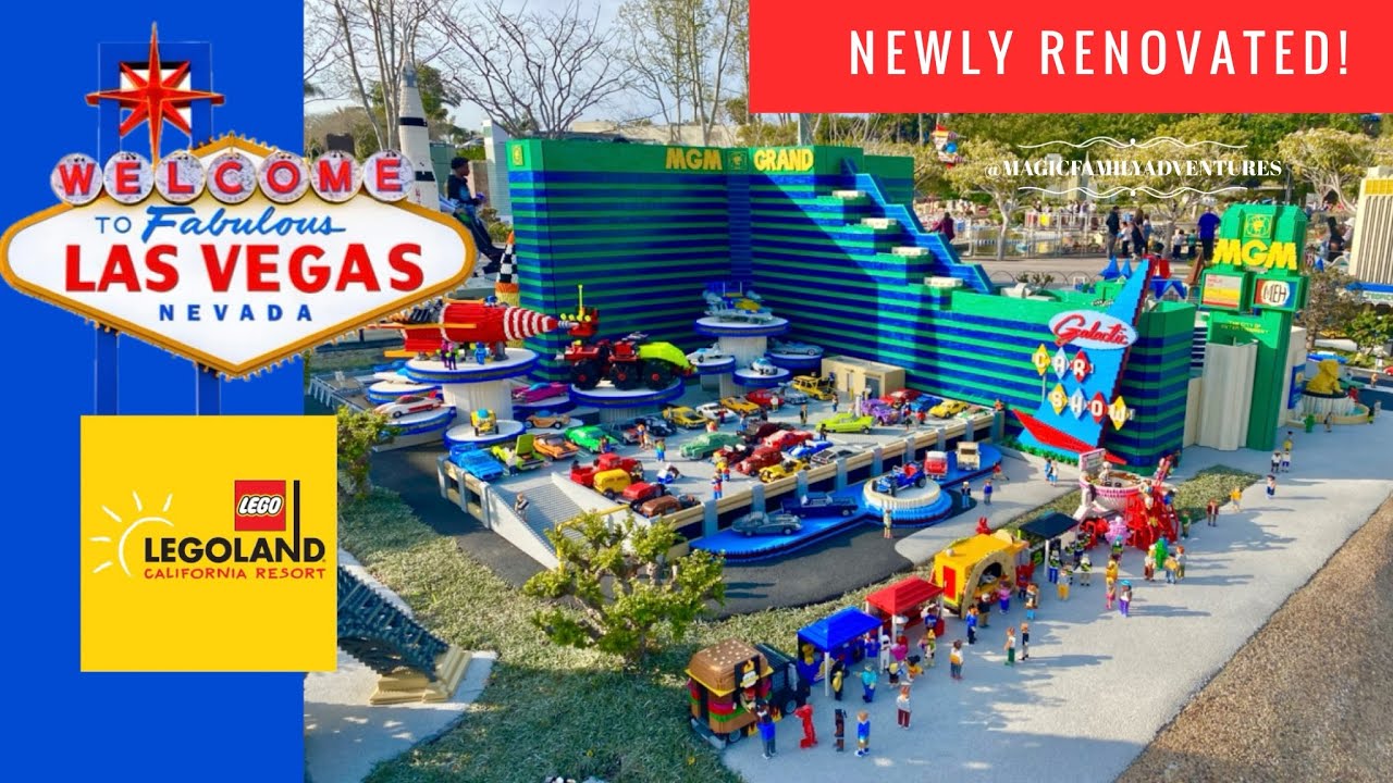 🌟👽[4K] ALL-NEW Las Vegas MiniLand at LEGOLAND California Resort! 🎲🏙️