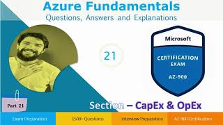 Microsoft Azure 900 Question and Answers, CapEx OpEx , Part-21 (MS Azure)