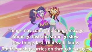 Video thumbnail of "Friendship Through The Ages Lyrics"