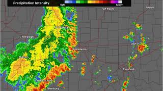 Radar Loop of Severe Thunderstorms of August 20, 2019