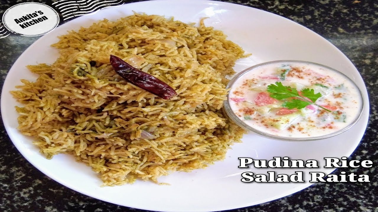 Pudina Rice| Mint Rice| Summer Recipe| Raita Recipe| #short| #youtubeshort| #mintrice|#vegriata| | Ankita