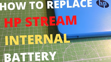 How To REPLACE HP STREAM Laptop Internal BATTERY