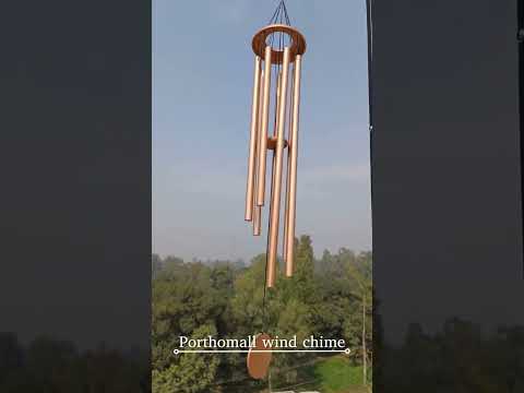 Deep tone copper wind chime