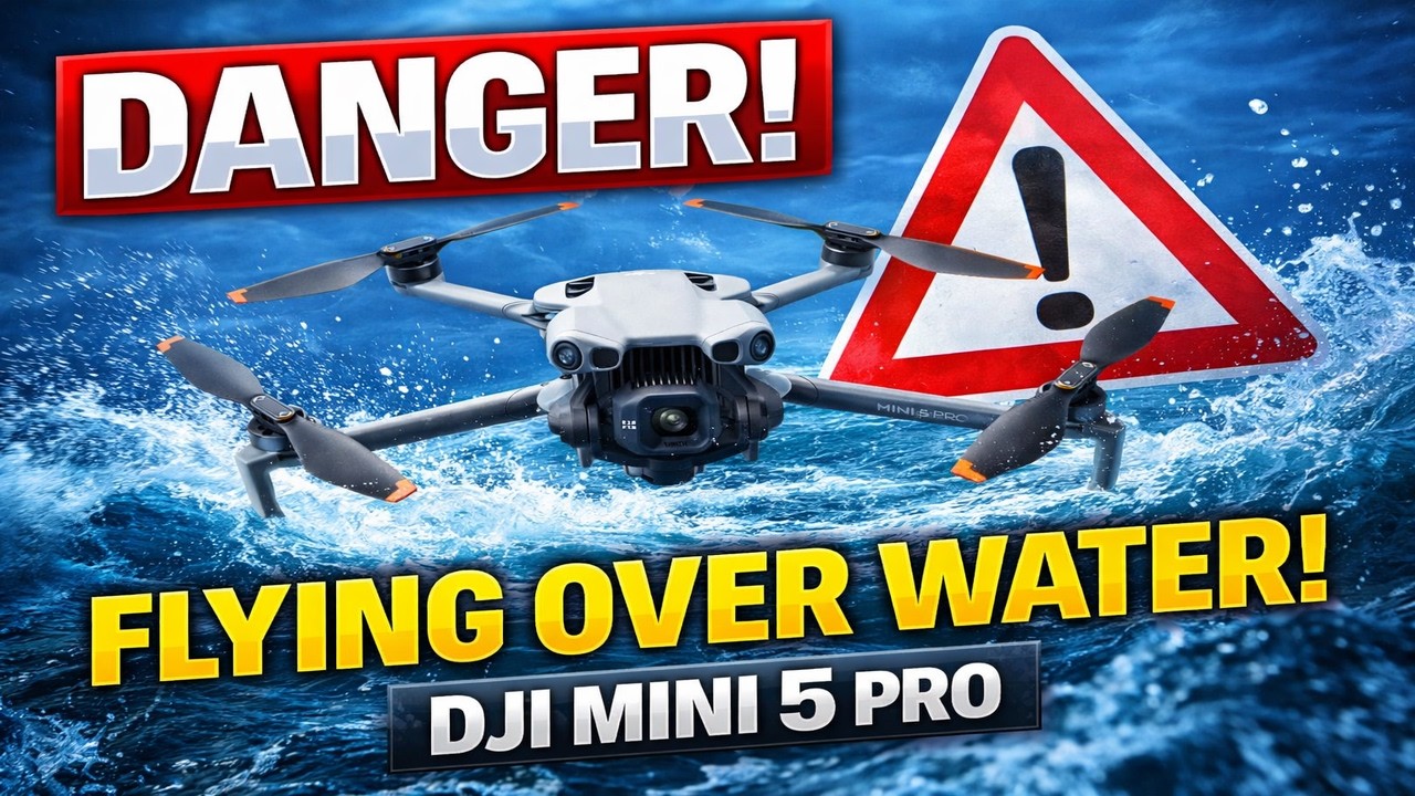 DJI Mini 5 Pro — я чуть не потерял дрон, летя над водой… Не повторяйте эту ошибку! 😱 