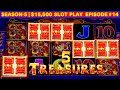 5 Treasures Slot Machine 5 BONUS TRIGGER W/$8.80 Max Bet | SEASON 5 | EPISODE #14