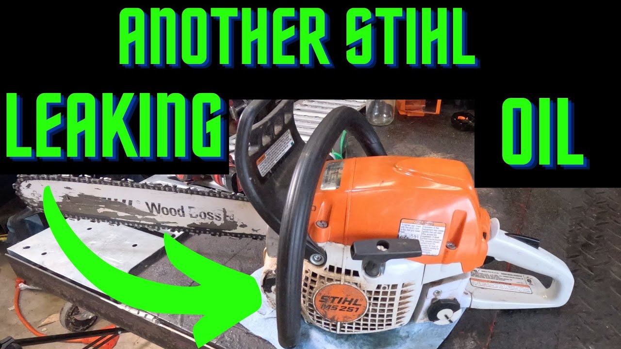 Stihl MS251 oil leak disassembly and repair