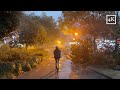 「4K」Walking in light rain at Night in Hangzhou China