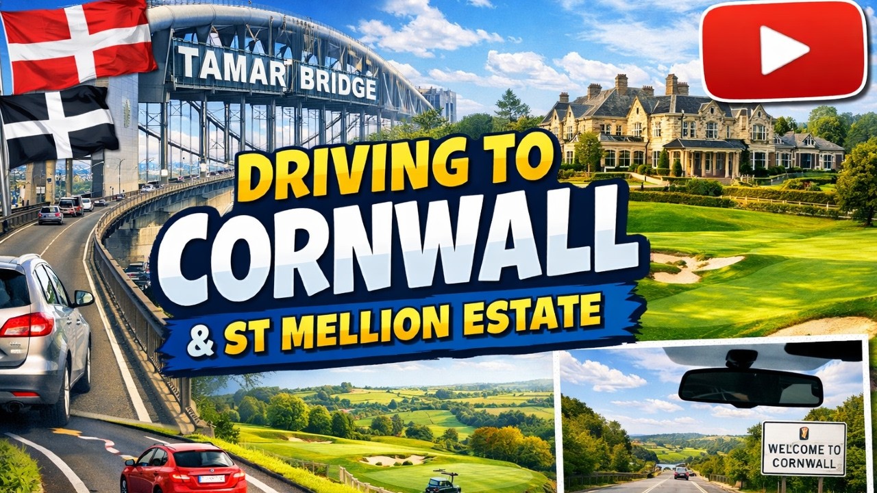 Поездка по мосту Тамар в Корнуолл | Живописное автомобильное путешествие по поместью Сент-Меллион...