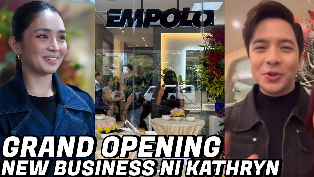Kathryn Bernado New Business❤️Alden Richards FIRST CUSTOMER sa Grand Opening ng Business ni Kathryn