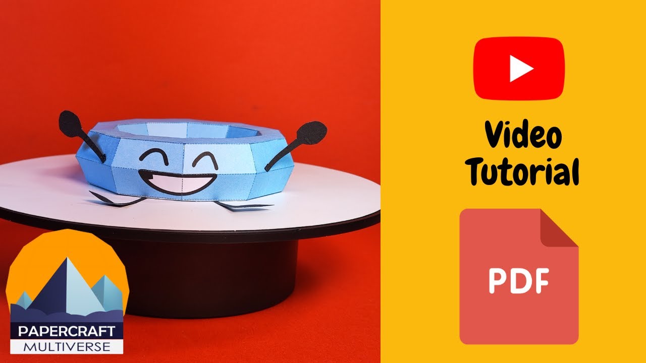 How to Make BFDI Bracelety| Papercraft Tutorial | Easy DIY Craft | Free Template