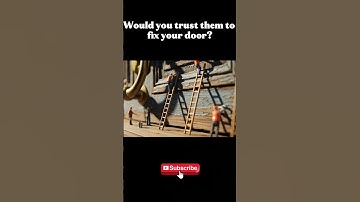 Tiny Workers Struggle to Fix a Giant Door 😂 | Miniature Life