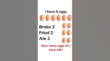 🤔 Tricky Egg Riddle! How Many Are Left?! 🍳  #instagramreels #quiz #braintestsolution