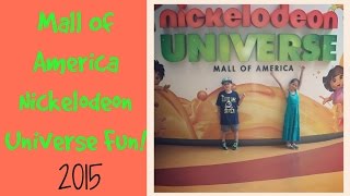Mall Of America Nickelodeon Universe Fun! 2015