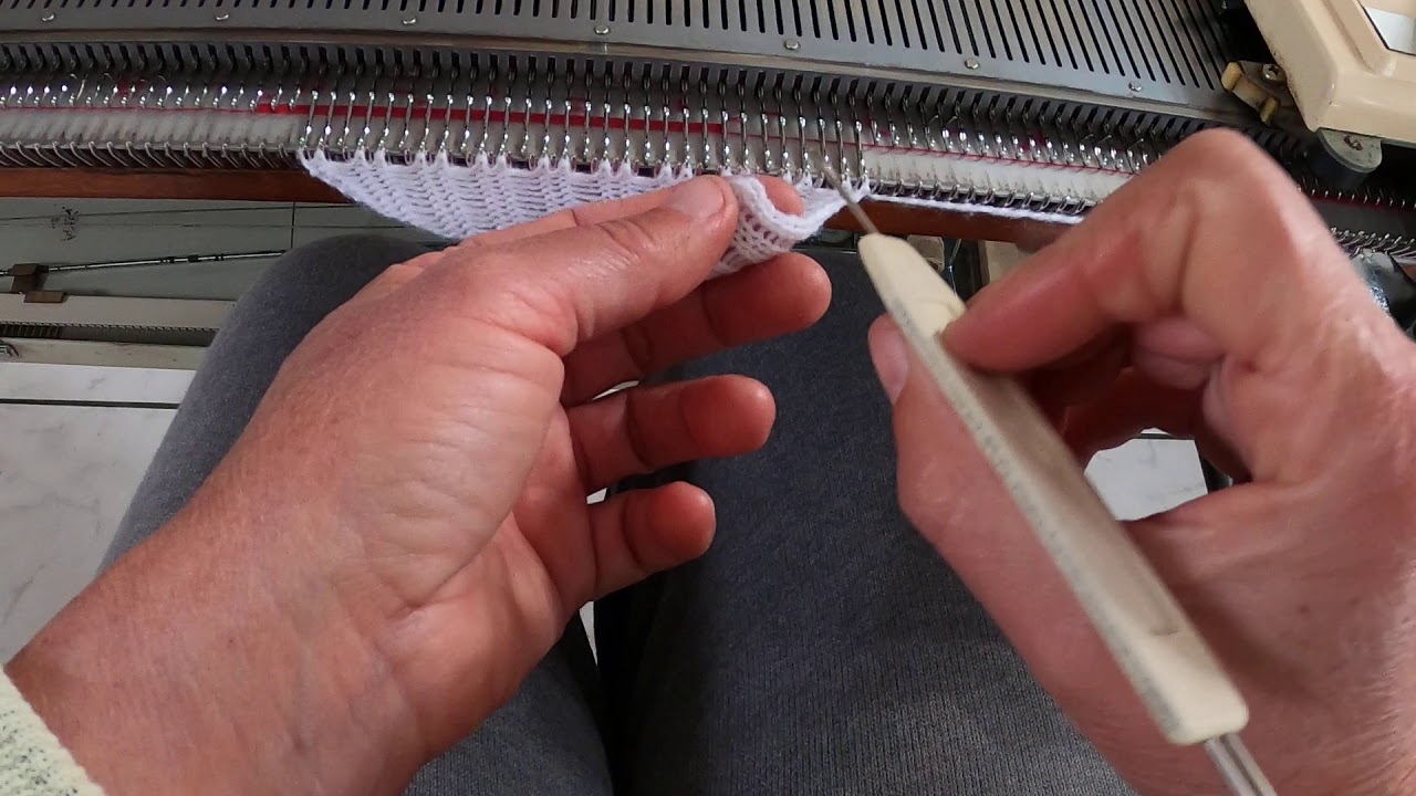 barra dupla 2X1 feita em máquina de trico