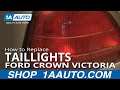 How to Replace Tail Light 1999-2009 Ford Crown Victoria