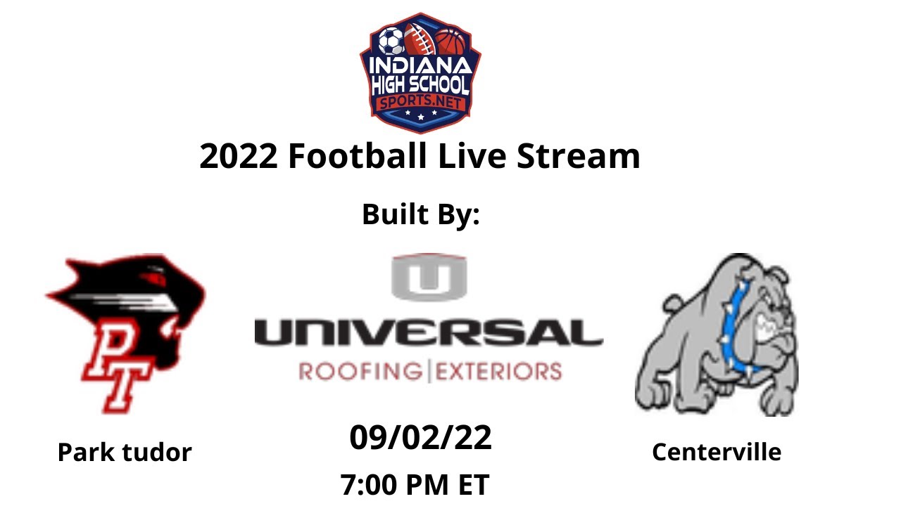 2022 Football Live Stream Centerville vs Park Tudor YouTube
