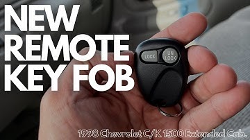 How To Program a New GM Remote Key Fob 1996-1998.  #OBS.  4K