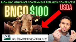 Details HUGE NEWS - BIONANO GENOMICS GOVERNMENT CONTRACTS JOBS Agriculture/Agrigenomics BNGO STOCK, UPDATES News