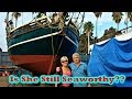 #143 Is She Still SEAWORTHY??  An Old Steel Sailboat