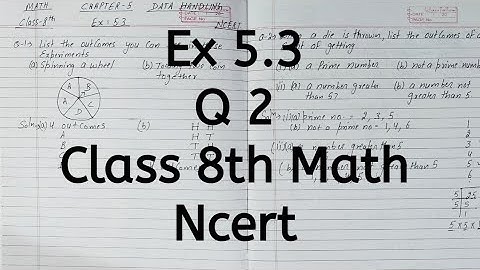 Ex 5.3, Q 2, Chapter 5, Data Handling, Class 8 Math