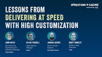 Lessons for Delivering at Speed with High Customization | Operations Calling 2024