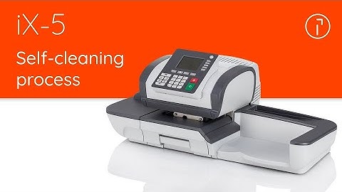 iX-5 Quadient Mailing System – Self-cleaning process