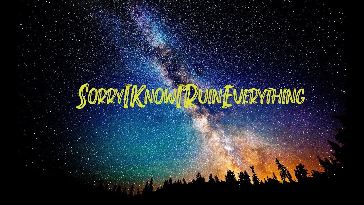 SpaceMan Zack - SorryIKnowIRuinEverything (Lyrics Video)