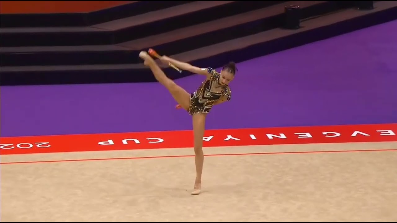 Mariia Borisova Clubs 2025 🐉30.90Masha winning the All Around Gold medal at the Evgenia Cup in Omsk