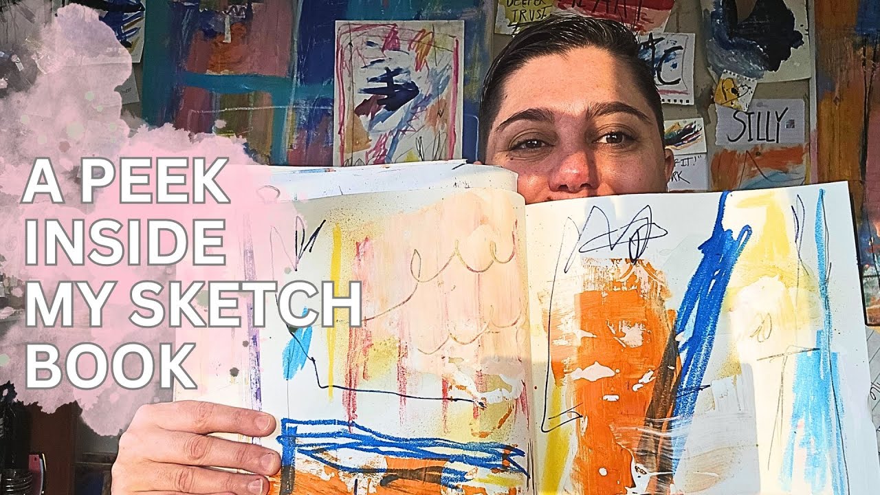 A Peek Inside My Sketchbook & A Demo Of Me Working In The Pages - YouTube