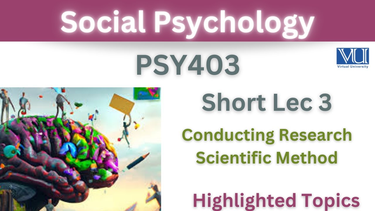 PSY403 Short Lecture 3_Conducting Research_Scientific Method_PSY403 short lec 3_Highlighted