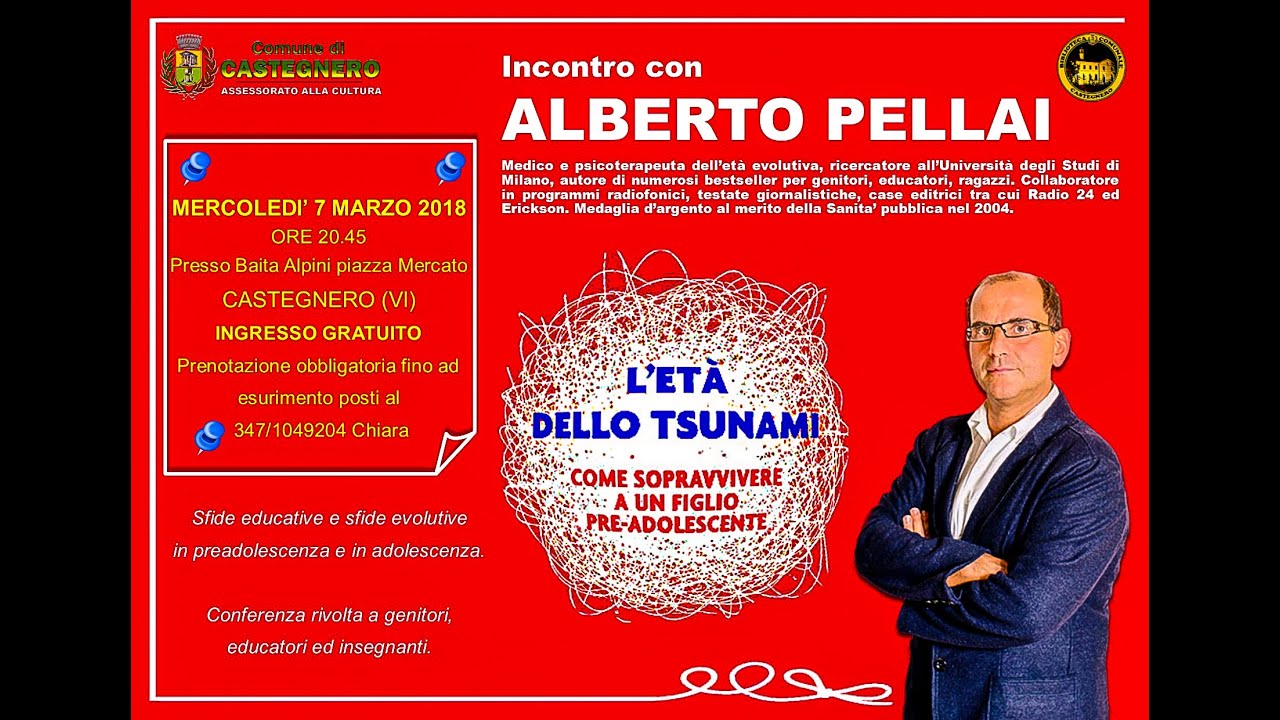 Incontro con Alberto Pellai (Castegnero 7 marzo 2018) - YouTube