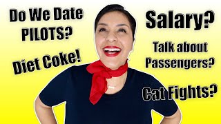 FLIGHT ATTENDANT ASSUMPTIONS - Pilots? Diet Coke? Salary? | Fly With Stella 2019