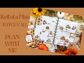 PLAN WITH ME | HP NOVEMBER MONTHLY PAGE | KELL OF A PLAN I LOVE FALL