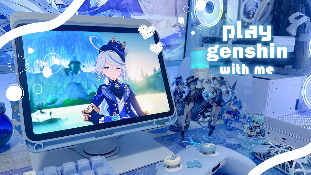 【play with me】🪼 原神 🪼/フリーナと旅したいけど好感度上げないとな45分【genshin impact】 45min of game play┊jp dub, ipad 10gen
