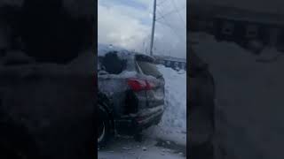 day after a big snow storm over 50 cm St John's Newfoundland