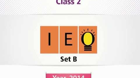 IEO Class 2  l Question Paper 2014 . Set B (Question 22 -35) Part 2