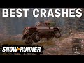 SNOWRUNNER PS4 GAMEPLAY BEST CRASHES FAILS COMPILATION