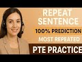 🎯PTE Academic & Core REPEAT SENTENCE | 100% Real Exam Questions | Must Practice for 2025!