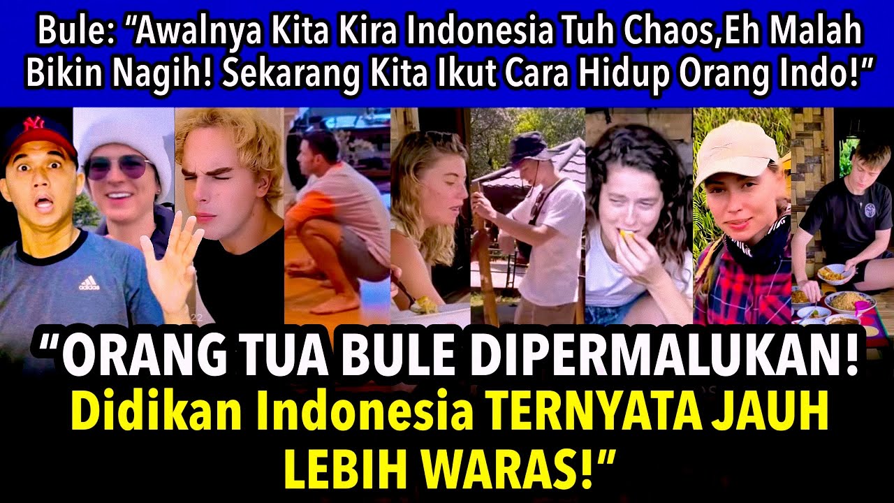 “ORTU BULE DIPERMALUKAN‼️ EH BULE-BULE MALAH KETAGIHAN HIDUP ALA ORANG INDONESIA!” #bule