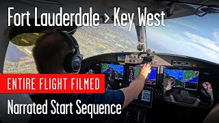 Fort Lauderdale to Key West in a CJ3+ (Entire Flight)