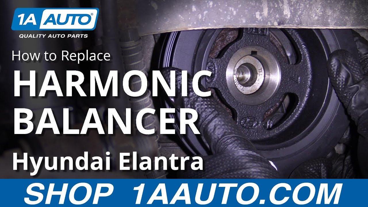 How to Replace Harmonic Balancer 07-10 Hyundai Elantra - YouTube