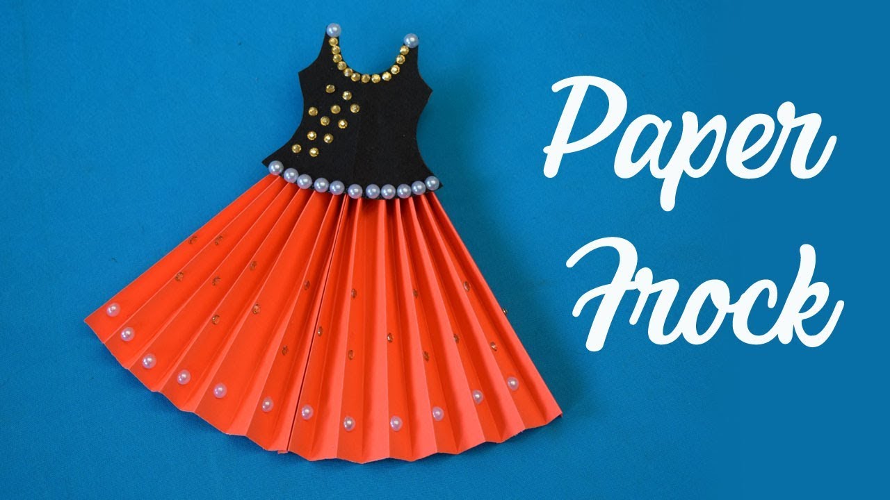 Paper Frock Origami Paper Dress Paper Frock Design Paper frock making