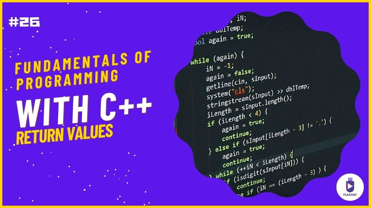 [Arabic] Fundamentals of Programming With C++ #26 Return Values - YouTube